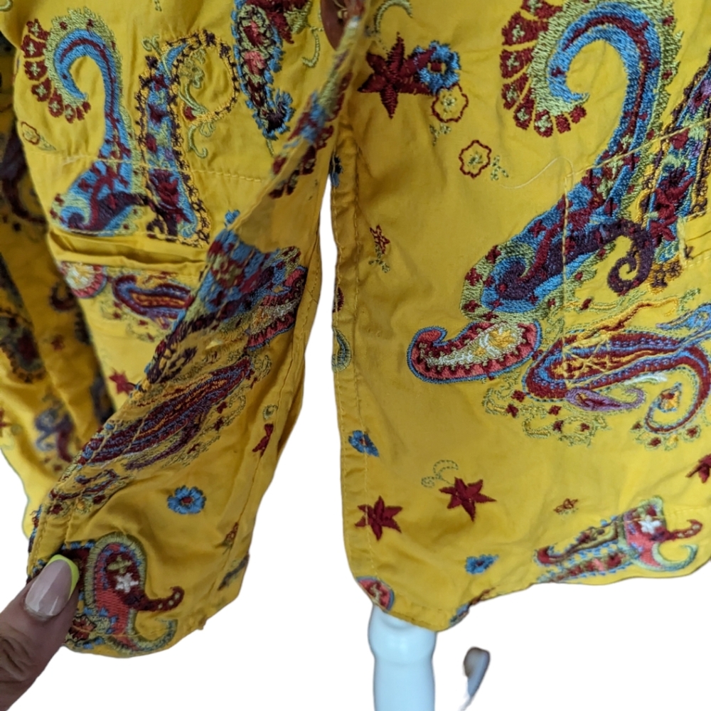 Paisley Yellow Women's Jacket - Picture 4 of 14
